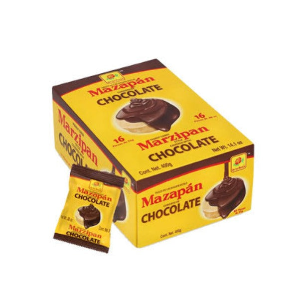 Mazapan chocolate de La Rosa 16 pc