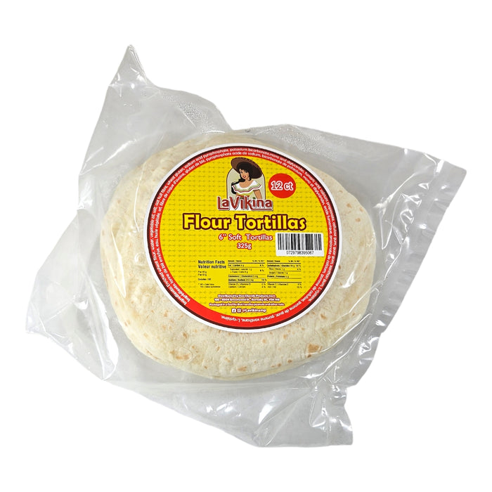 La Vikina Flour Tortilla 6"