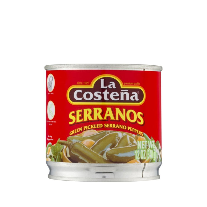 La Costena Whole Serranos 12oz